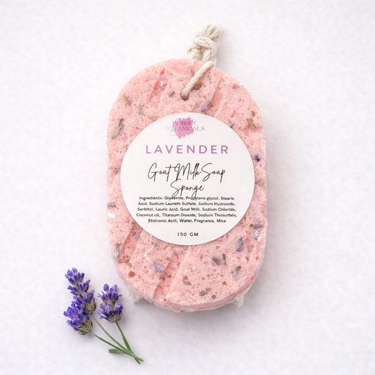 Goat Milk Soap Infused Sponge- Lavender Scented - Lasts up to 6 weeks
