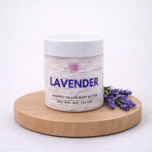 Artisan Tallow Body Butter – Lavender | Rich Hydration & Calming Scent