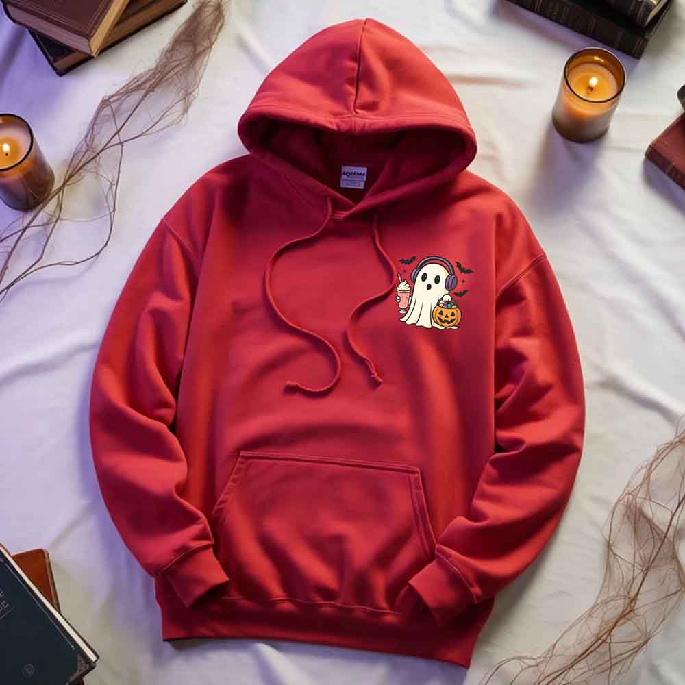 Little Ghost Iced Coffee Hoodie – Cute Halloween Ghost Hoodie