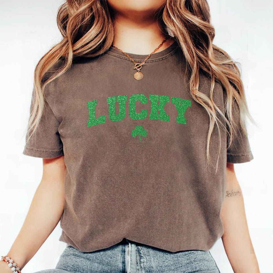 St Patricks Day Cute Lucky Clover Top