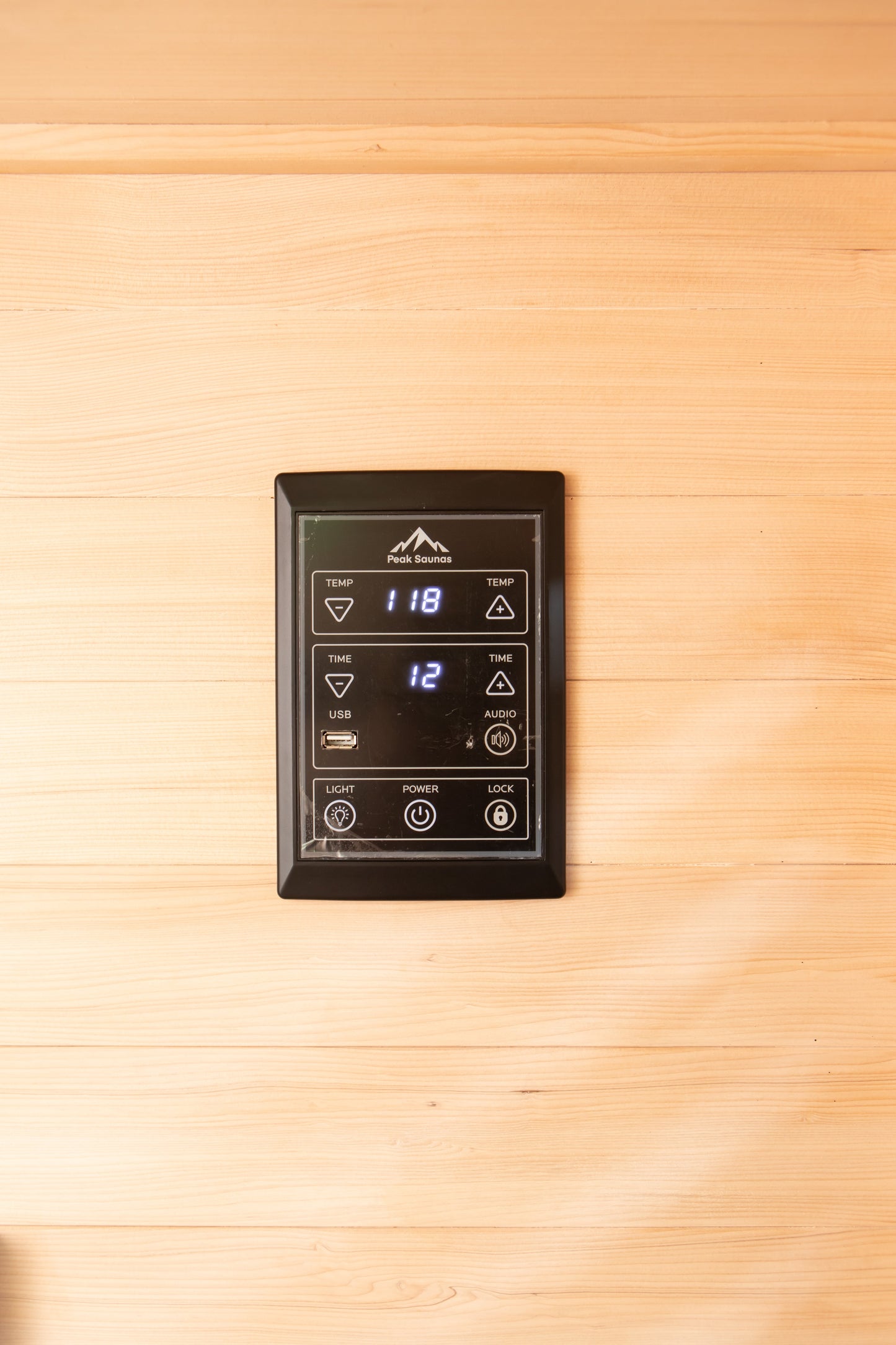 Peak Saunas Denali 3-Person Full Spectrum Infrared Sauna with Built-In XL Medical-Grade Red Light Therapy & Smart WiFi App Control