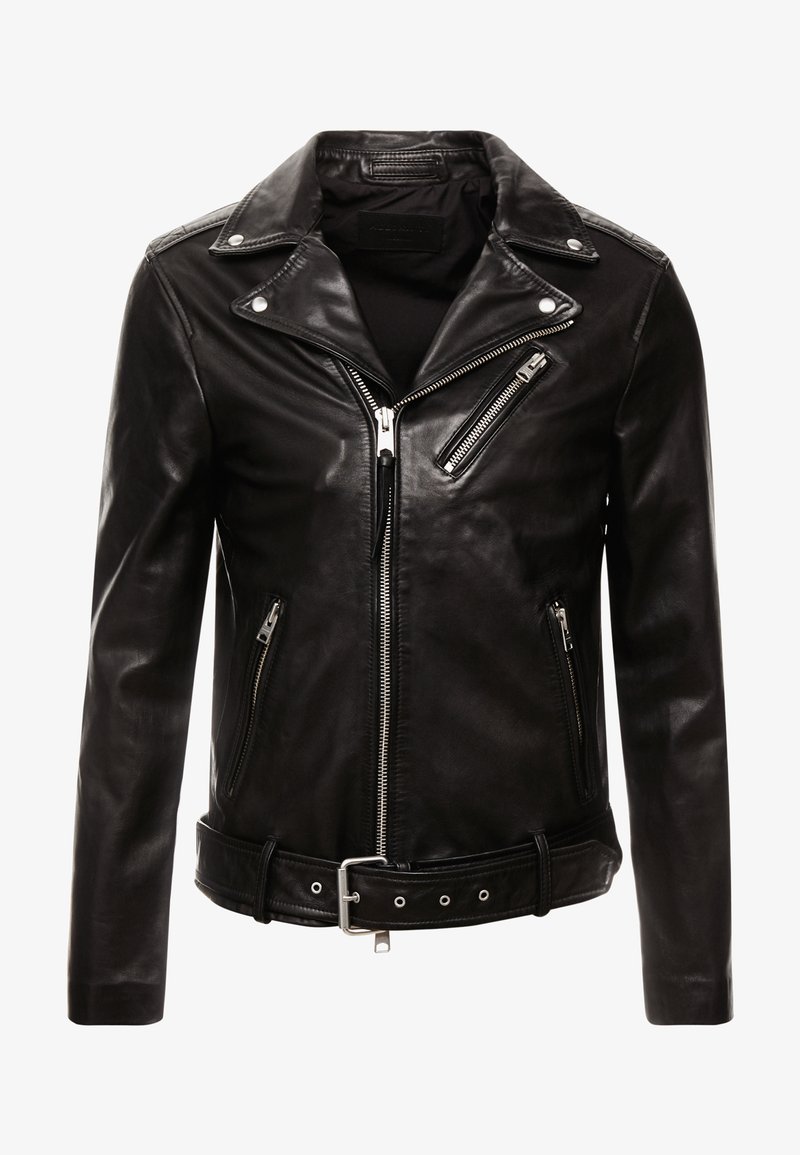 Shumack Black Biker Leather Jacket