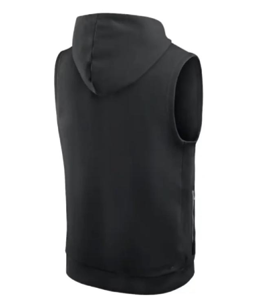 Mike Tomlin Pittsburgh Steelers Black Sideline Sleeveless Hoodie