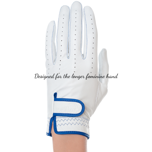 Nailed Golf Premium Elongated Golf Gloves for women with tailored fit and premium leather design.