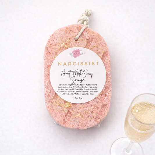 Goat Milk Soap Infused Sponge-Narcissist Type Scent - Lasts up to 6 weeks