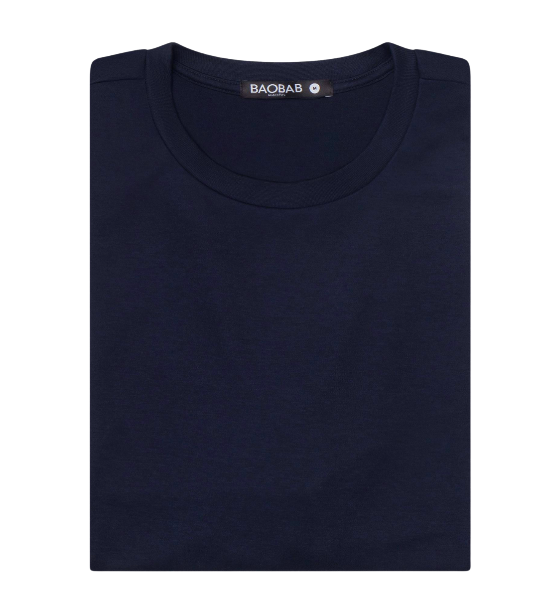 Short Sleeve Perfect Tee made from Peruvian Pima cotton, wrinkle-resistant and moisture-wicking, navy blue color.