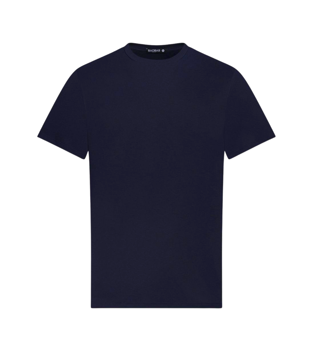 Short Sleeve Perfect Tee in navy blue made from Peruvian Pima cotton, wrinkle-resistant and moisture-wicking for lasting comfort and style.