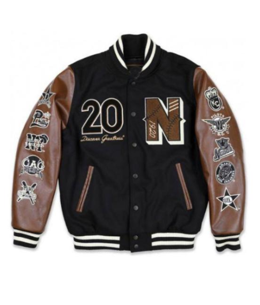 Negro League Brown Varsity Jacket