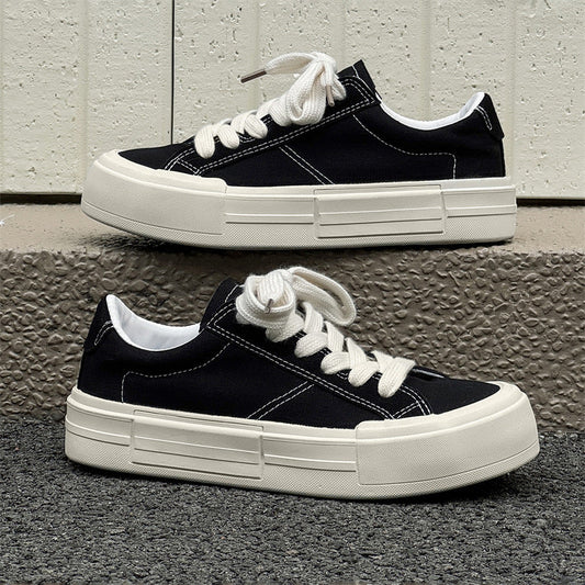 Women’s Canvas Platform Skate Shoes — Casual & Sporty Lifted Sneakers