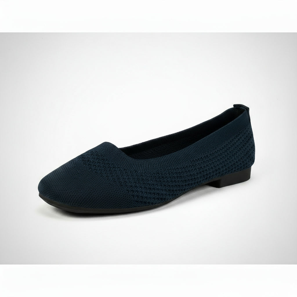 Flying Woven Mesh Shallow-Mouth Women’s Shoes in black, breathable and stylish for comfort