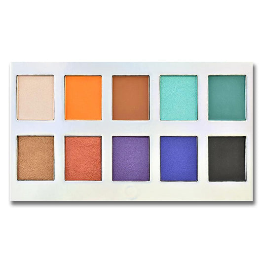 10 Color OMG Eyeshadow Collection OMG10 palette with vibrant multi-dimensional shades for creating bold or subtle eye looks.