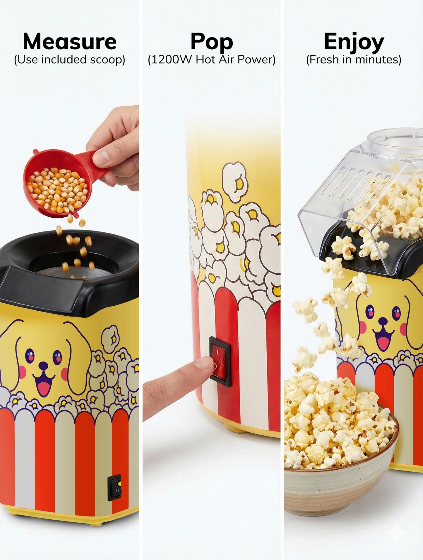 Pupcorn Hot Air Popcorn Maker
