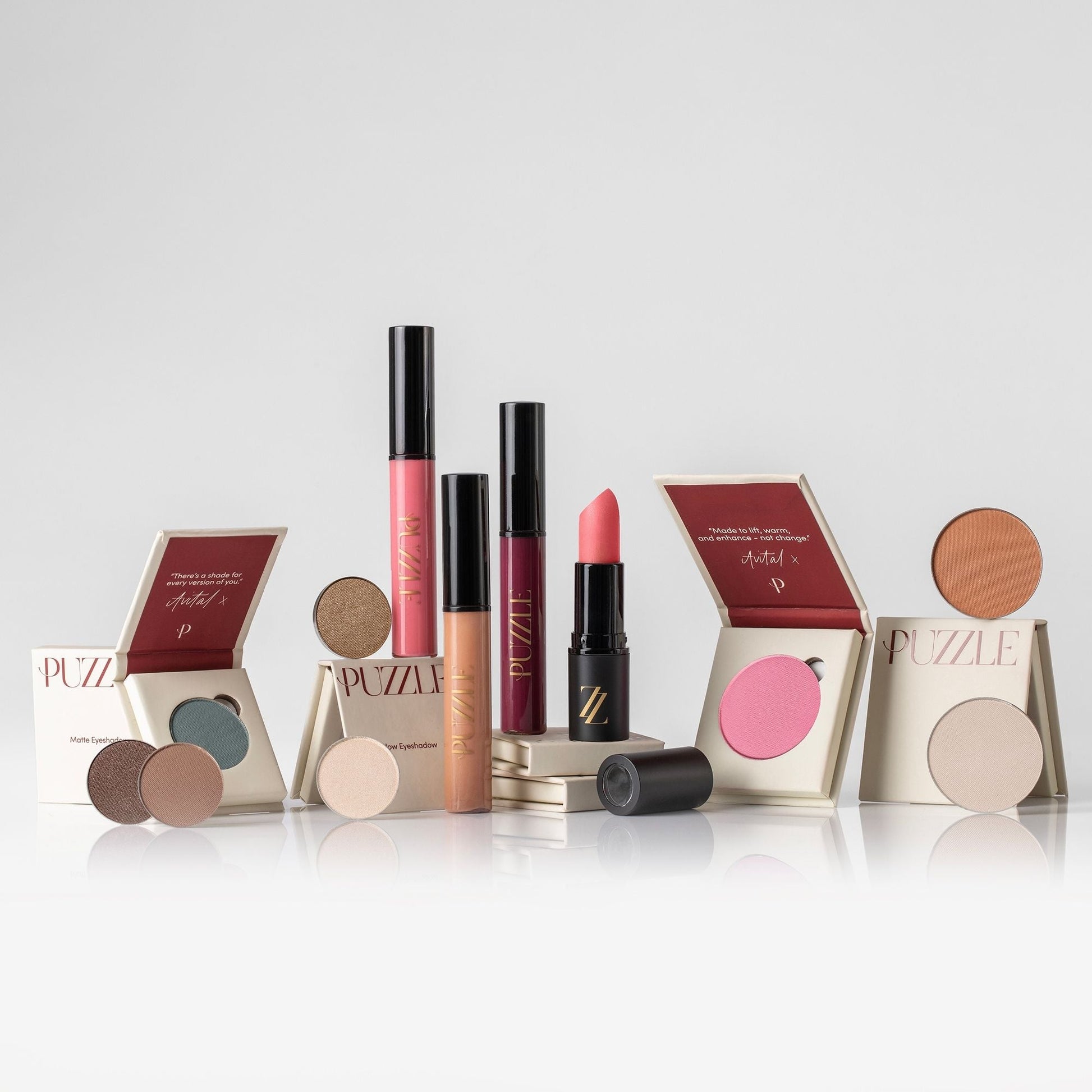 Effortless Beauty Bundle featuring a collection of makeup products for soft and bold looks.