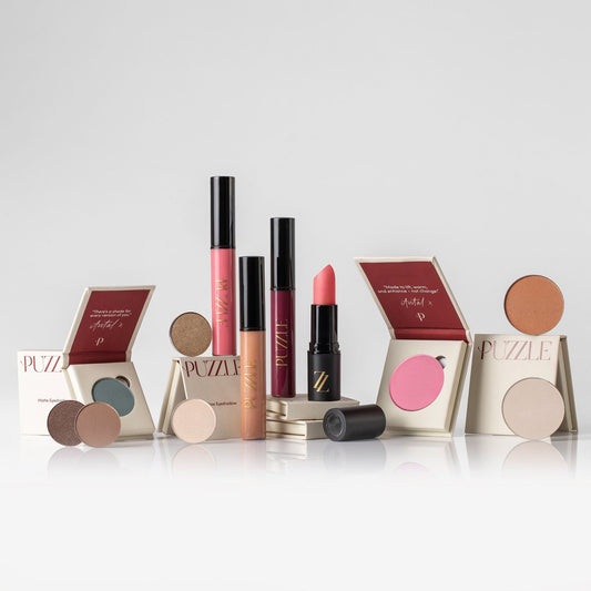 Effortless Beauty Bundle featuring a collection of makeup products for soft and bold looks.