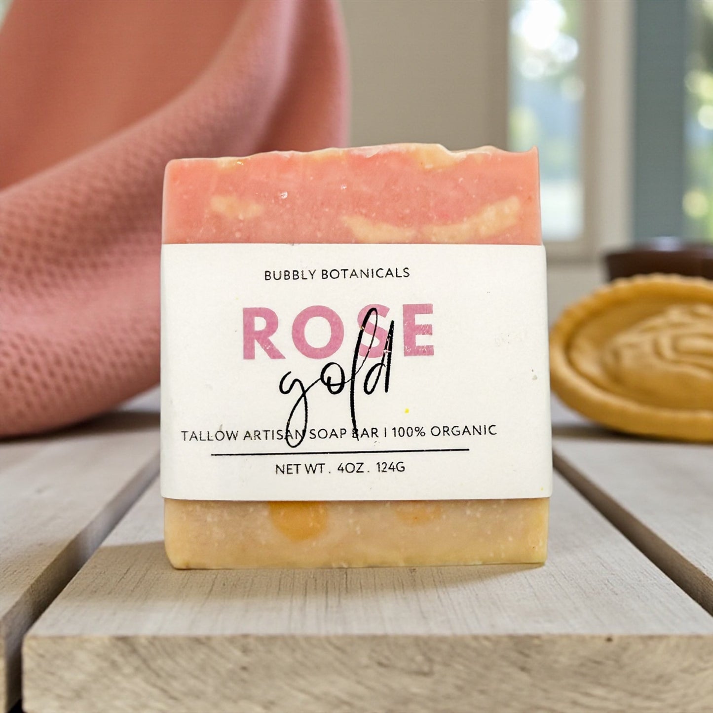 Handcrafted Tallow Soap - Rose Gold | Fruity Floral Scent