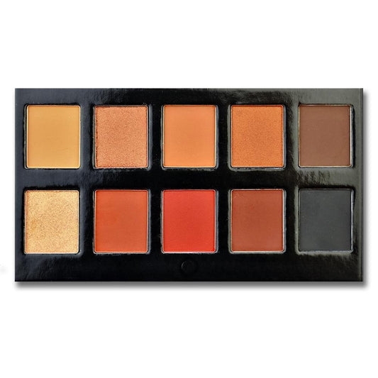 10 Color Temptation Eyeshadow Collection SN10 featuring 10 warm, richly pigmented shades for versatile looks, from natural to bold.