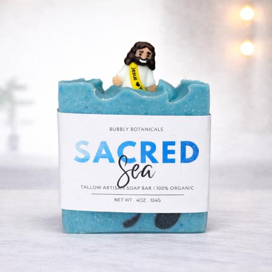 Handcrafted Tallow Soap - Sacred Sea | Crisp Ocean Scent