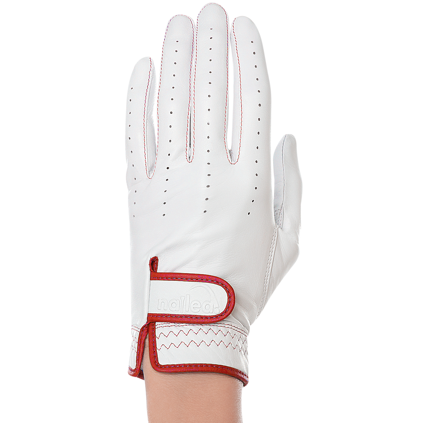 Premium Standard Golf Gloves White perfect for women, offering a luxurious fit, enhanced grip, and elegant design with elongated sizing.
