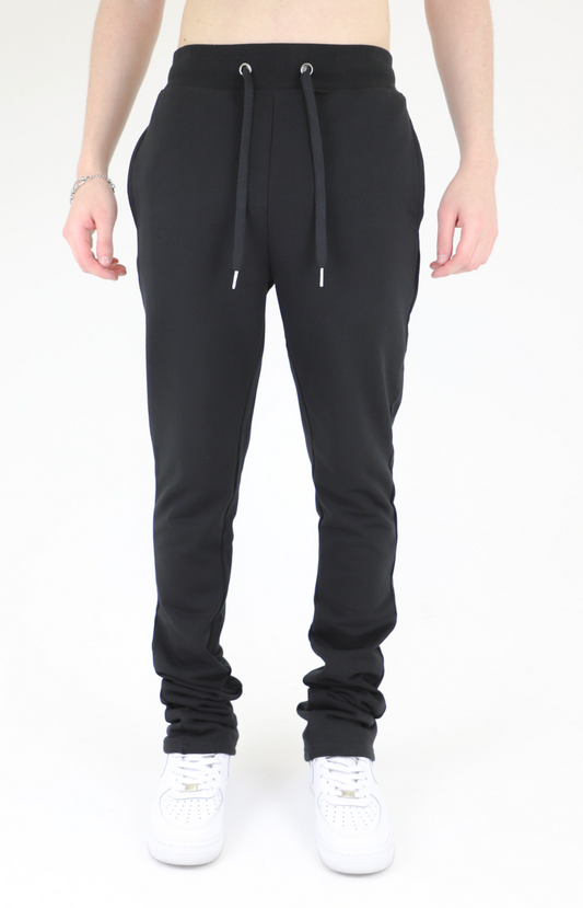 M5690-AJSKP MULTI-COLOR STACKED SWEATPANTS with elastic waistband, adjustable drawstrings, back and side pockets.
