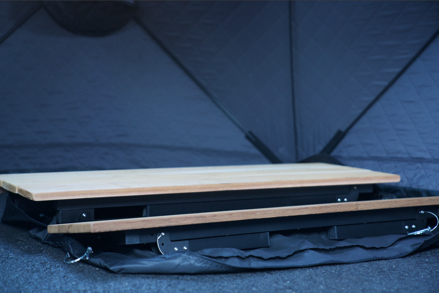 Portable Sauna Bench for elevated heat comfort, lightweight and folding, ideal for transporting and enhancing sauna experiences.