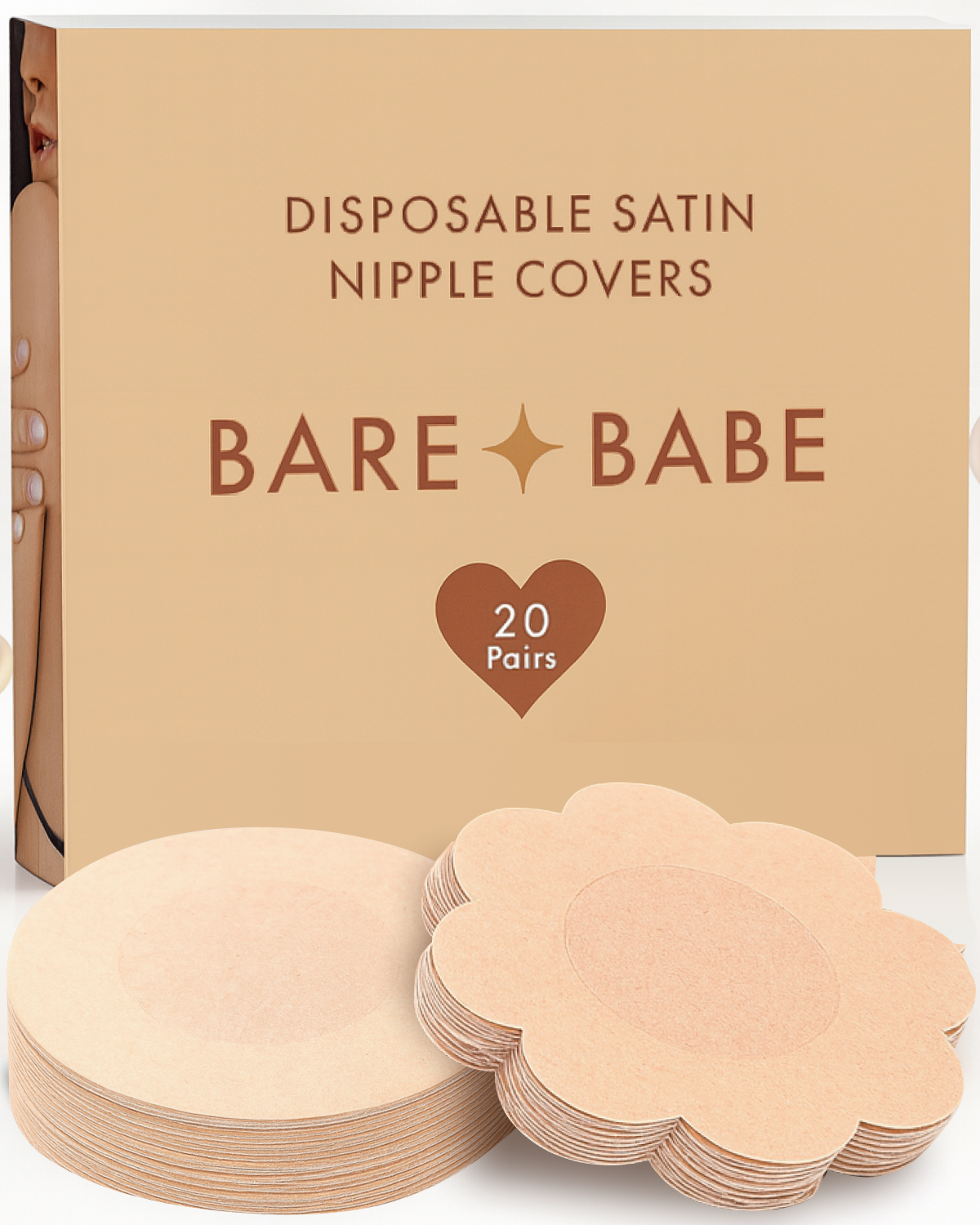Satin Nipple Pasties - 20 Pairs