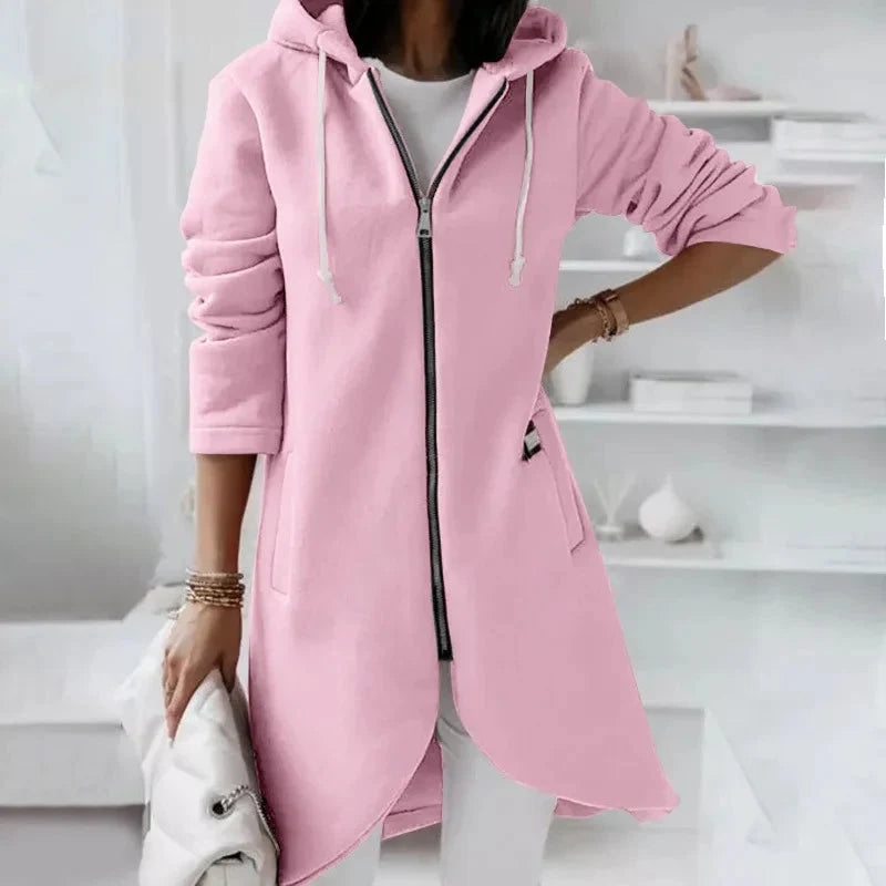 Oversized Zip-Up Streetwear Hoodie Women