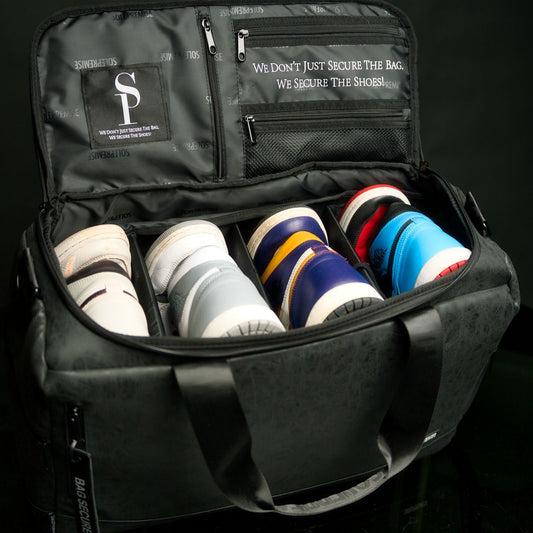 Black Leather Sneaker Duffle