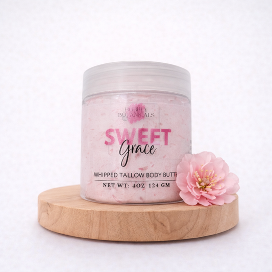 Artisan Tallow Body Butter – Sweet Grace Type | Rich Hydration & Floral Scent