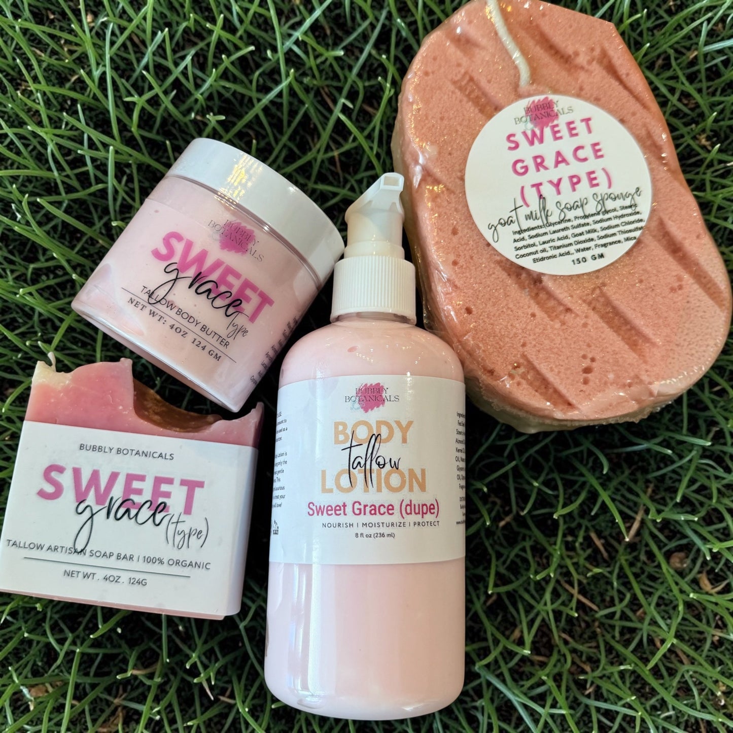 Goat Milk Soap Infused Sponge - Sweet Grace Type Scent | Lasts up to 6 weeks