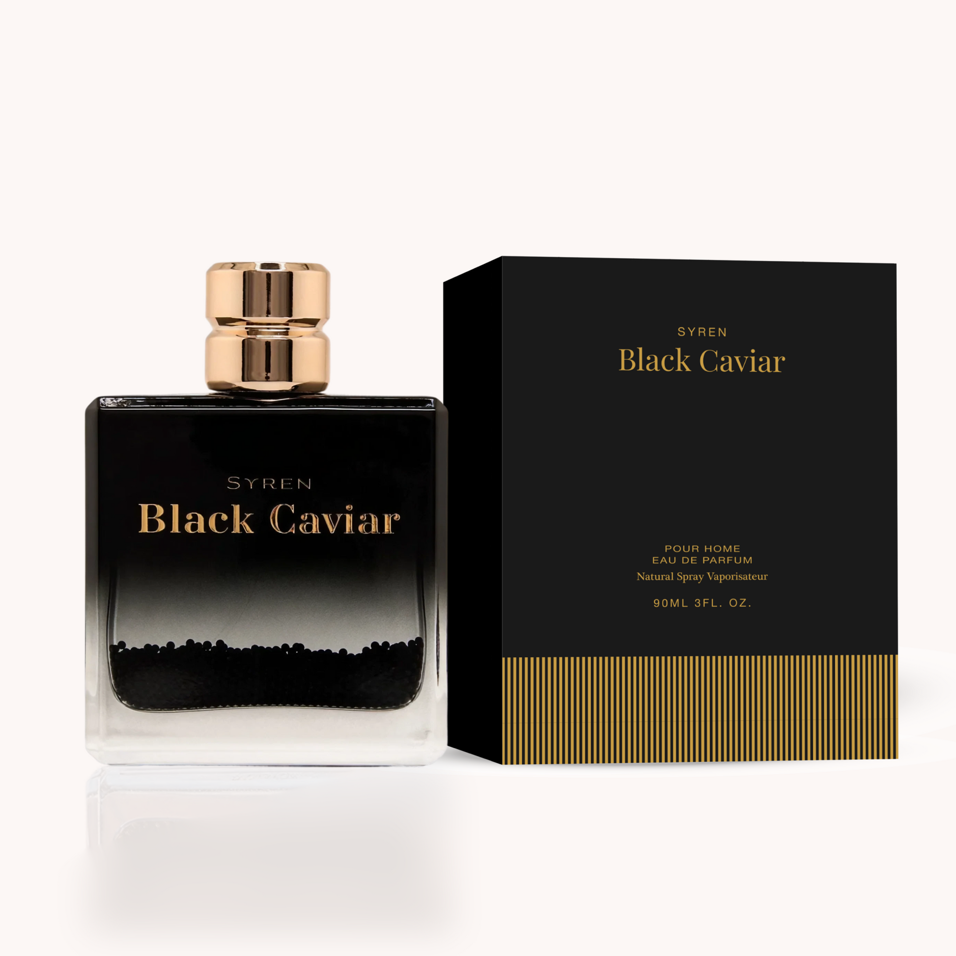 Syren - Black Caviar fragrance bottle and packaging