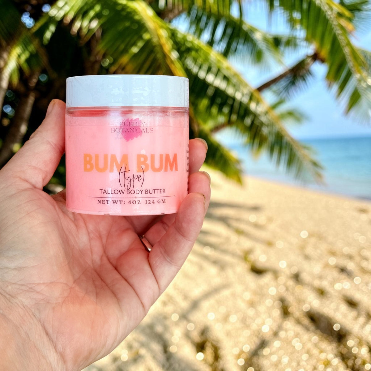Artisan Tallow Body Butter – Bum Bum Type | Rich Hydration & Beachy Scent