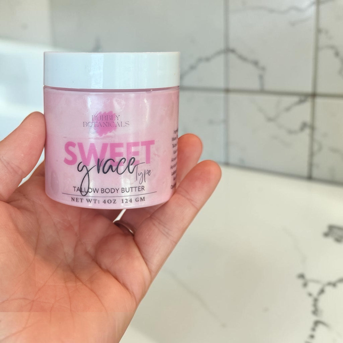 Artisan Tallow Body Butter – Sweet Grace Type | Rich Hydration & Floral Scent