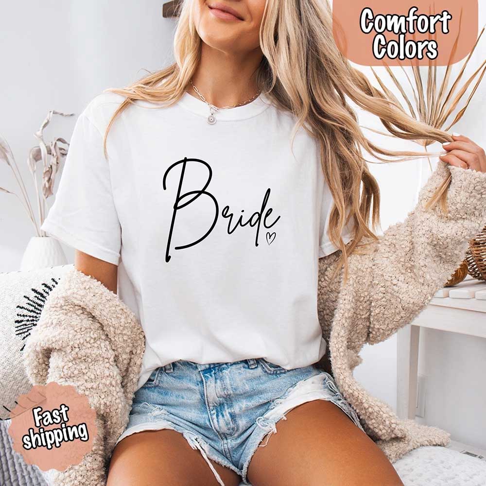 Team Bride Comfort Colors Shirts – Bride, Bridesmaid, Bachelorette Party & Proposal Gift Tees