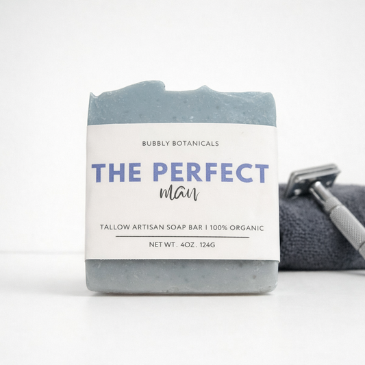 Handcrafted Tallow Soap - The Perfect Man | Masculine, Sophisticated Scent