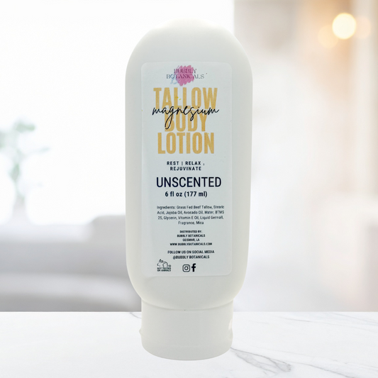 Magnesium Tallow Lotion - Unscented | Relaxation & Muscle Relief