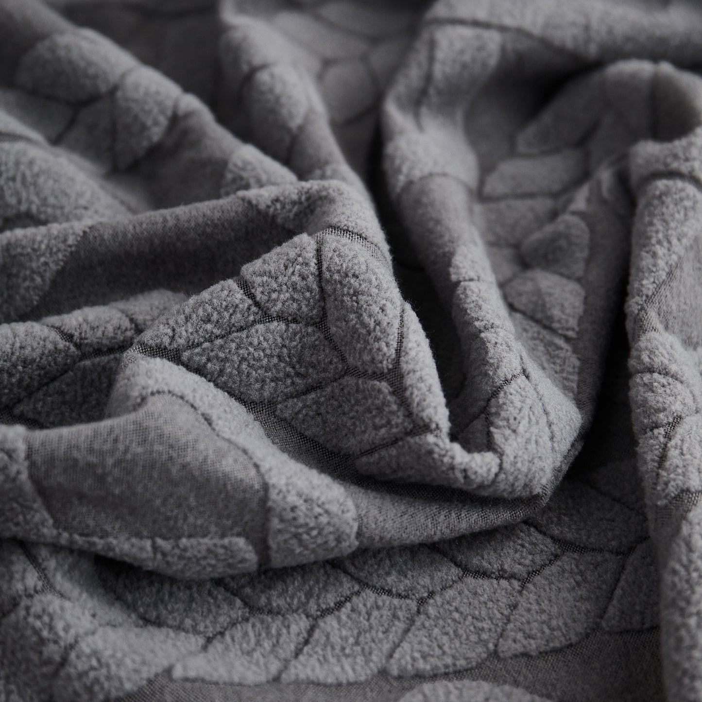 Close-up of grey fabric texture for Stretch Couch Seat Cushion Covers, Sofa Slipcover Sofa Cover Soft Flexibility with Elastic Bottom.