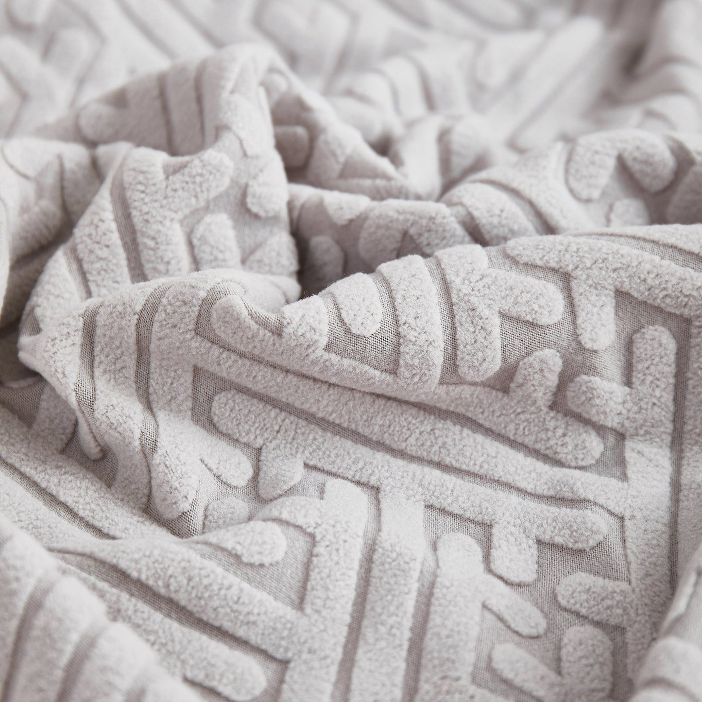 Close-up of fabric texture for Stretch Sofa Covers with Skirt for Couch Seat and Cushion, Chaise, Sectional, 1/2/3/4 Seater Sofas