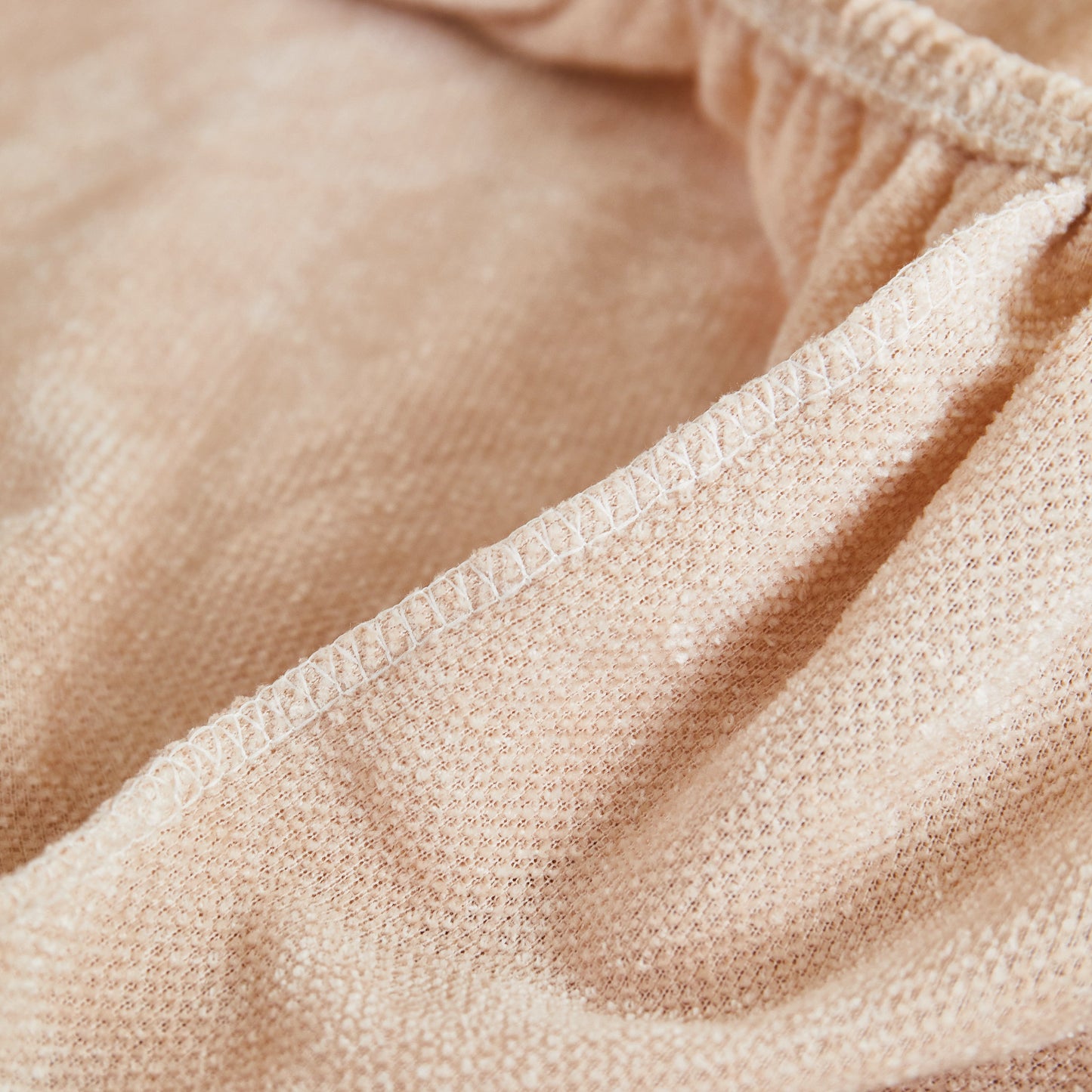 Close-up of Chenille fabric used in Super Stretch Seat Cushion/Couch Slipcover, Solid Couch Cushion Covers Washable Furniture Protector