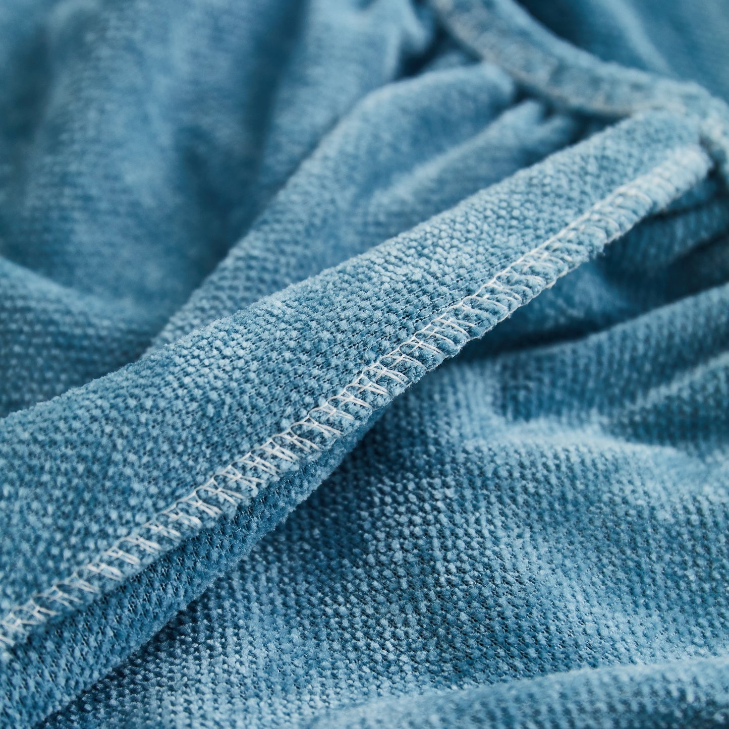 Close-up of luxurious Chenille fabric used in Super Stretch Seat Cushion/Couch Slipcover, Solid Couch Cushion Covers Washable Furniture Protector