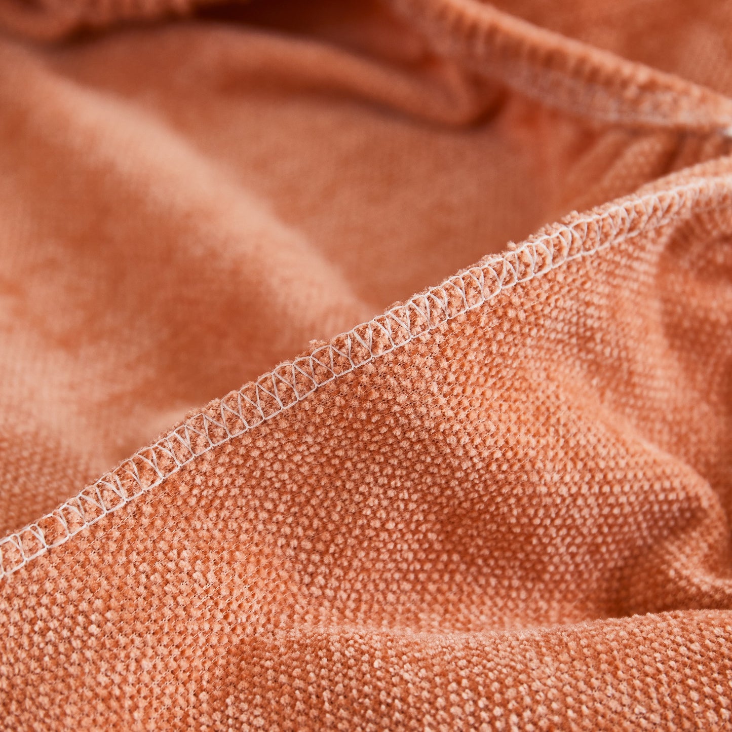 Close-up of Chenille fabric on Super Stretch Seat Cushion/Couch Slipcover, Solid Couch Cushion Covers Washable Furniture Protector