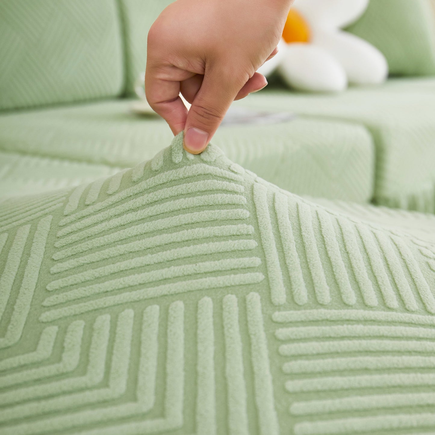 Hand adjusting Stretch Sofa Covers for Couch Seats and Cushions, Suitable for 1/2/3/4/L Seater Sofas and Couches