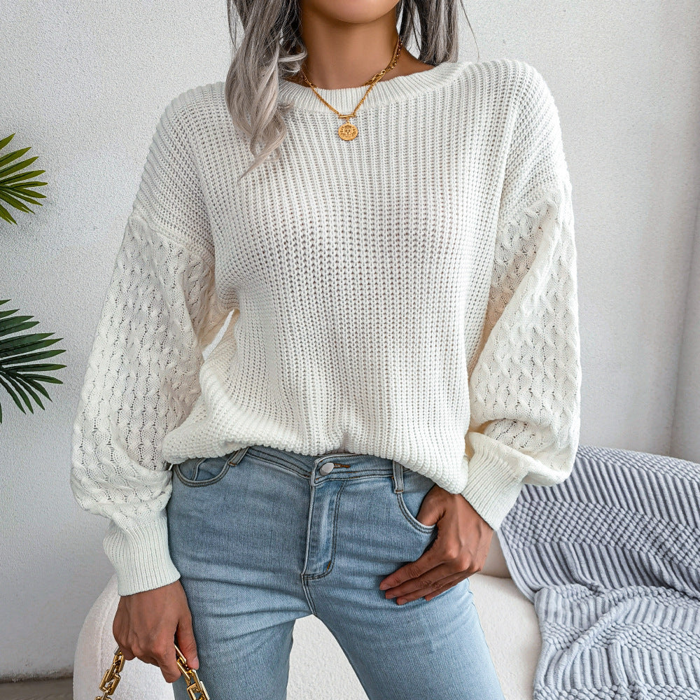 Women’s lantern sleeve knit sweater