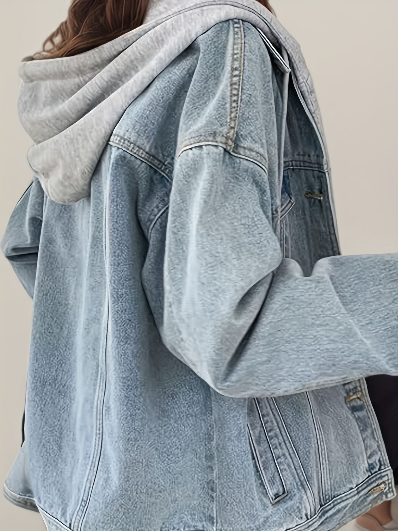 Women’s Oversized Hooded Denim Jacket