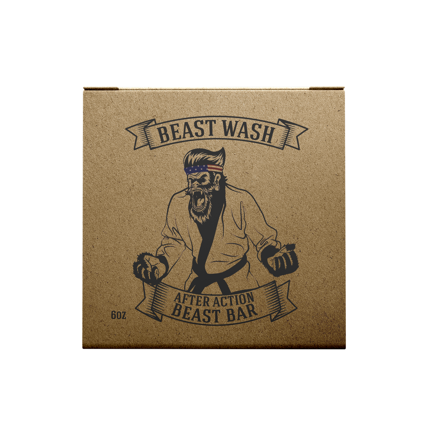 Packaging of After Action Beast Bar organic soap for combat sports and skin health