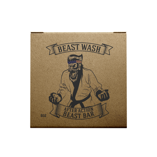 Packaging of After Action Beast Bar organic soap for combat sports and skin health