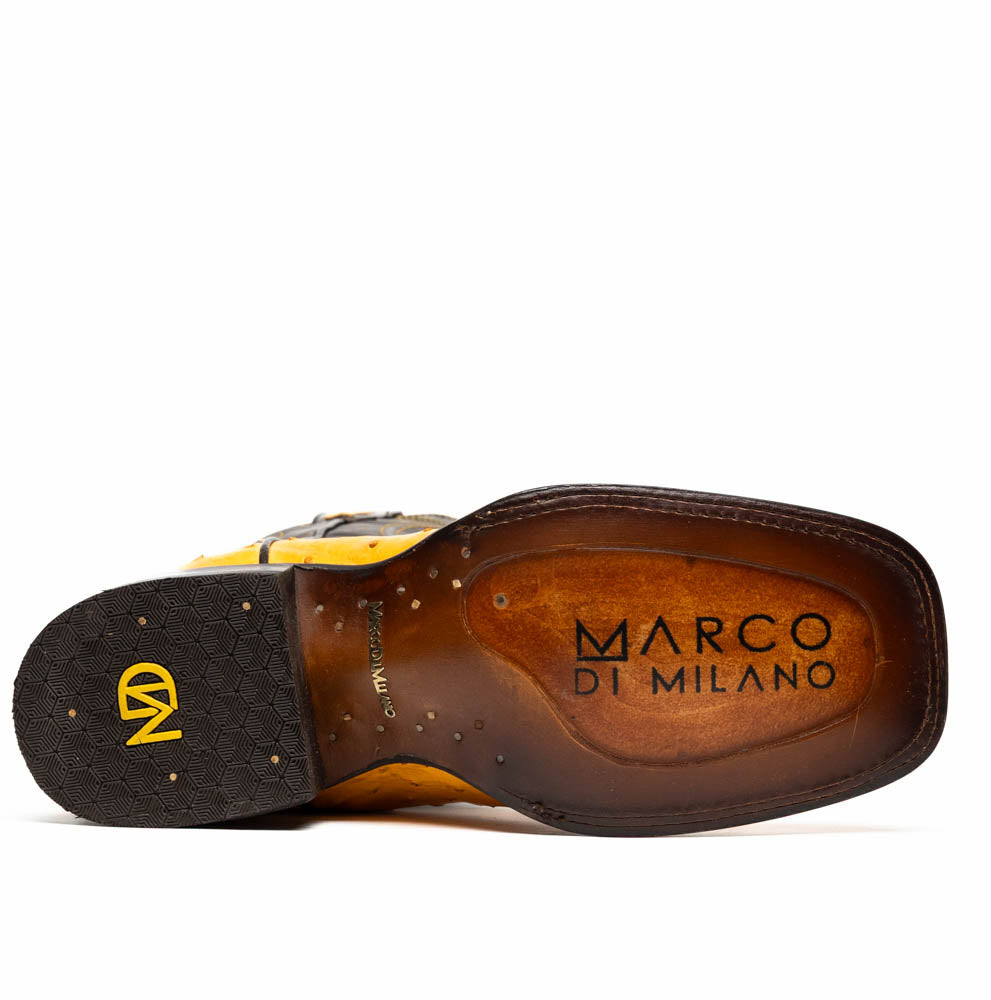 Alabama Buttercup cowboy boot sole showing craftsmanship and brand logo.