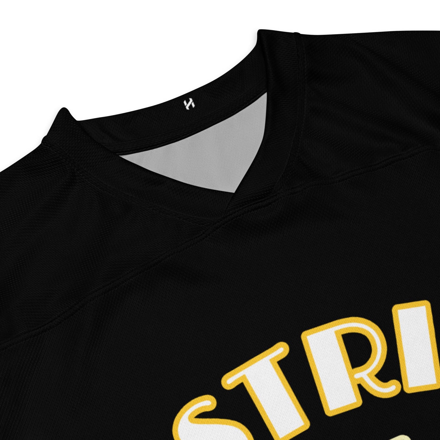 Men’s “District 09” Streetwear Hockey Jersey – Premium Recycled Polyester | Moisture-Wicking | Relaxed Fit, black and yellow design