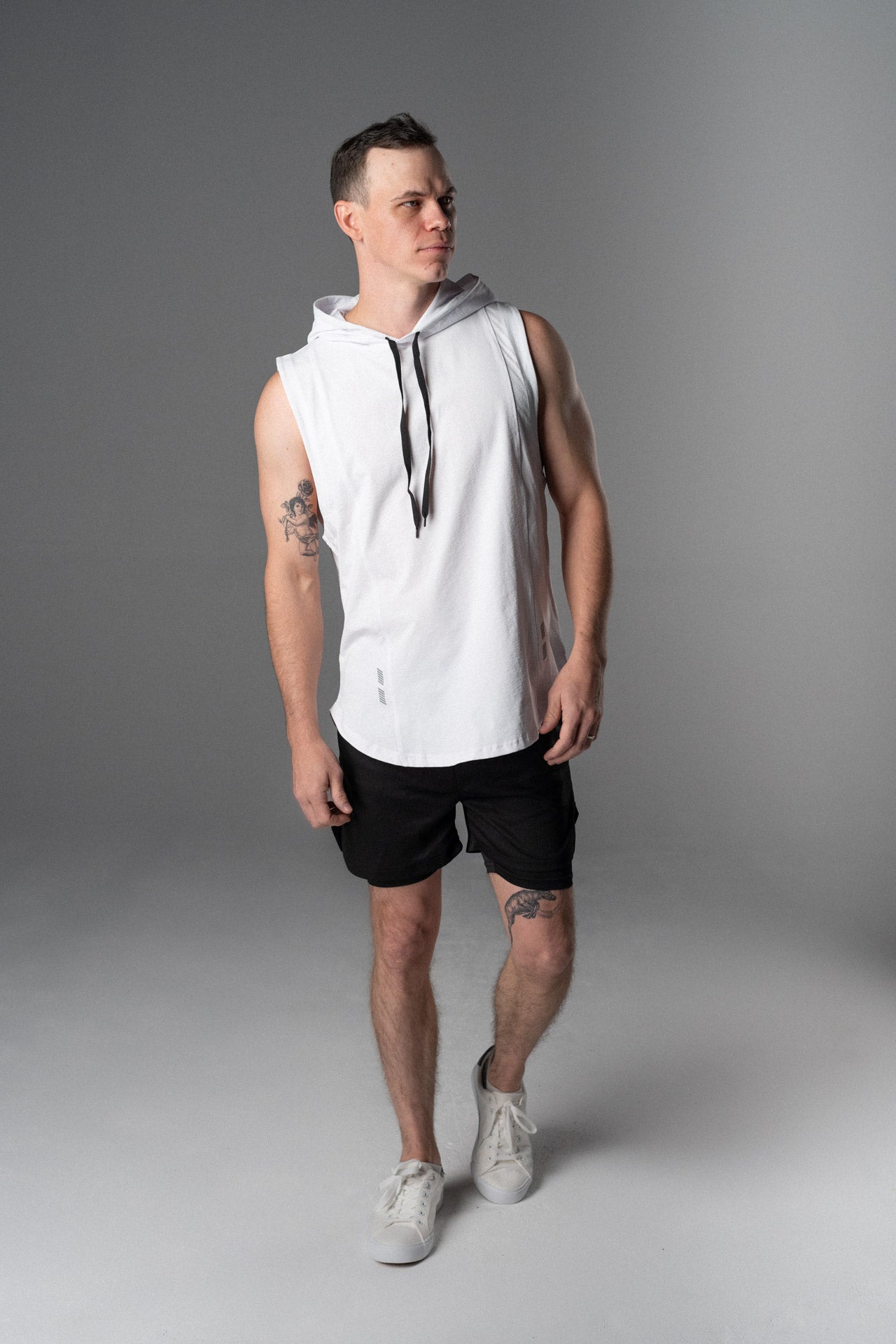 DETERMINED Hooded Sleeveless – Athletic Training Hoodie Tank