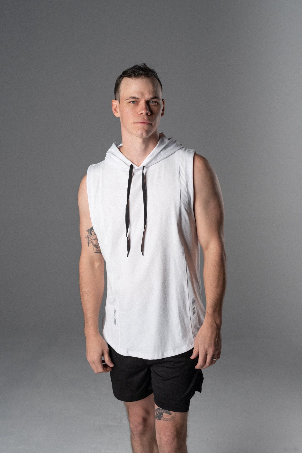 DETERMINED Hooded Sleeveless – Athletic Training Hoodie Tank
