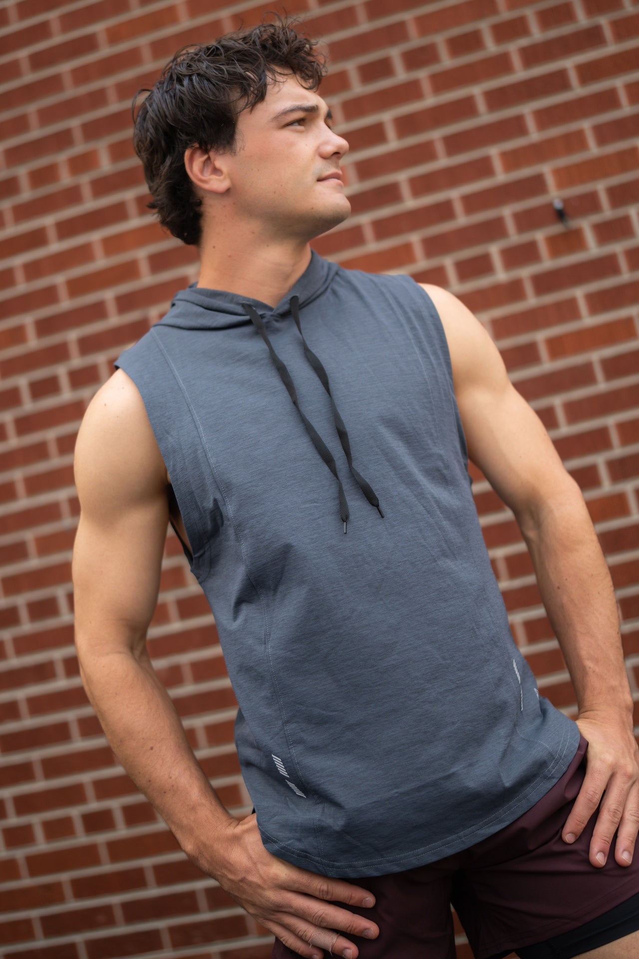 DETERMINED Hooded Sleeveless – Athletic Training Hoodie Tank